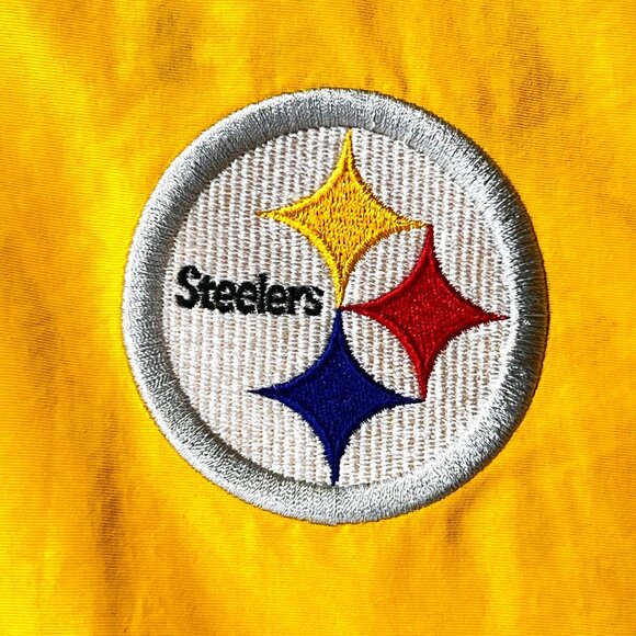 Vtg Pittsburgh Steelers Reebok NFL Team Apparel Hooded Jacket Reversible 2XL - Picture 5 of 16